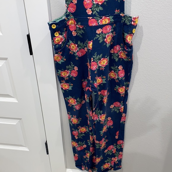 EUC Matilda Jane Clothing Size 14 Teen Tween Floral Flower Overalls MJC 2018 - Picture 10 of 11